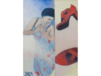 Die roten Schuhe, 2009, 70 x 50 cm